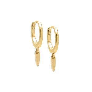 Dangling Spike Huggie Earring 14K BRAND NEW PAIR